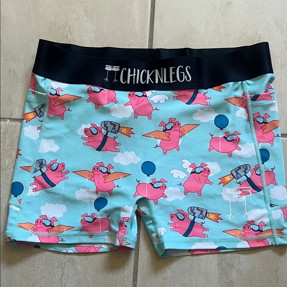ChicknLegs Flying Pigs Shorts